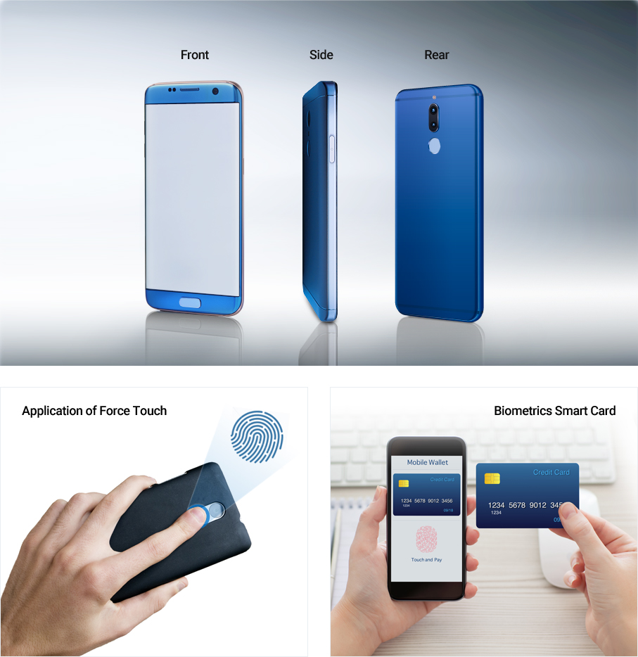 Application of Force Touch, Biometrics Smart Card